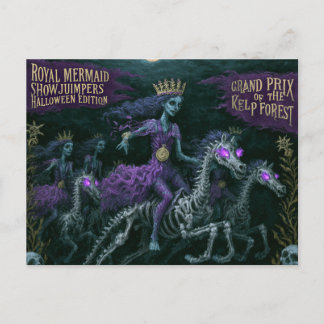 Royal Mermaid Showjumpers Halloween Edition Kelp  Postcard