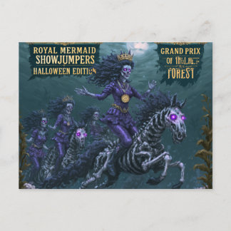 Royal Mermaid Showjumpers Halloween Edition Postcard