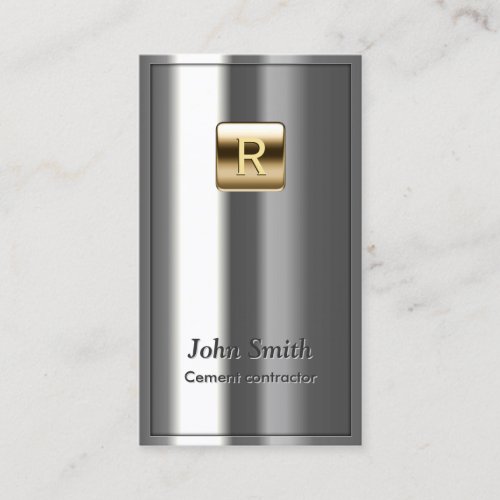 Royal Metallic Cement Contractor Business Card