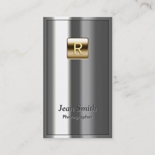 Royal Metallic Photographer Business Card