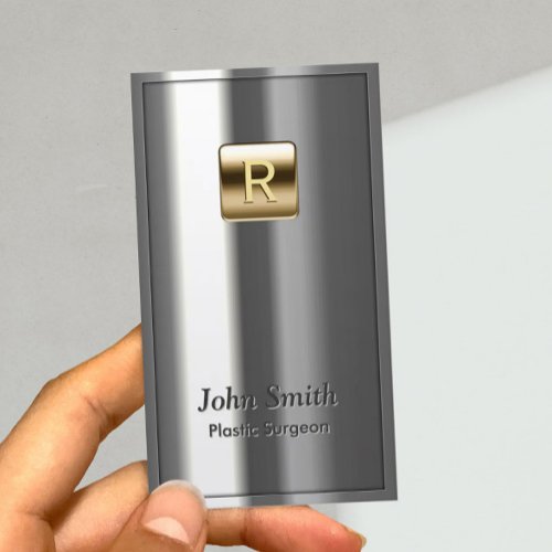 Royal Metallic Plastic Surgeon Business Card