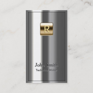 Royal Metallic Technical Writer Business Card