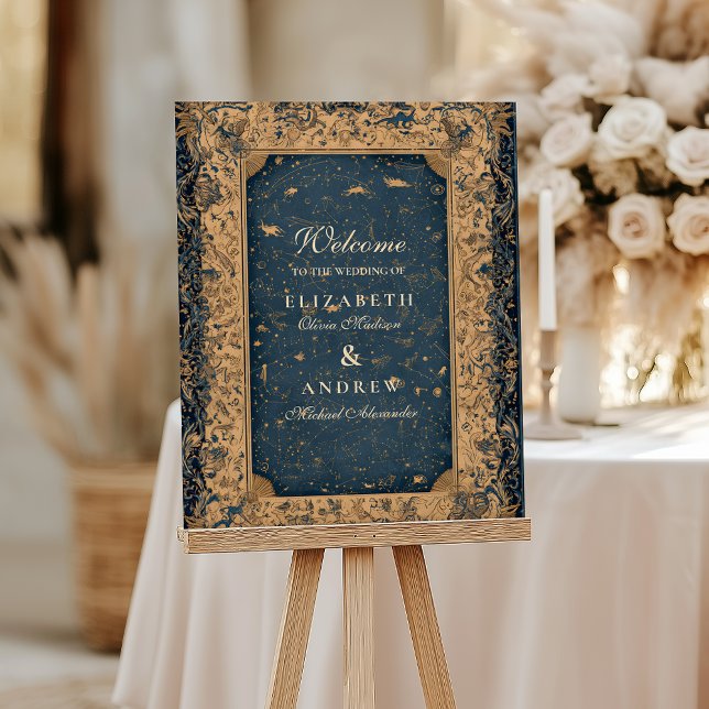 Royal Midnight Celestial Wedding Foam Board (Creator Uploaded)