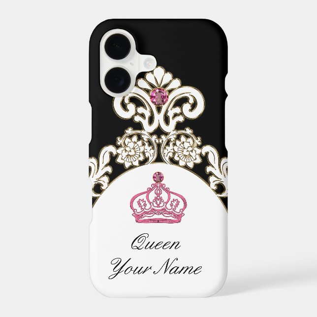 Royal Monogram Monarchy Crown Iphone Case (Back)