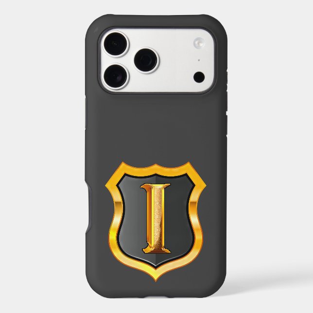 Royal Monogram Shield - Letter I Iphone Case (Back)