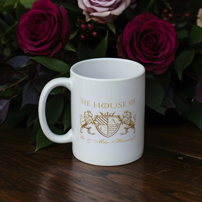 Royal Muse Medieval Fantasy Lion Emblem Wedding Coffee Mug (Royal Muse Medieval Fantasy Lion Emblem Wedding Coffee Mug)
