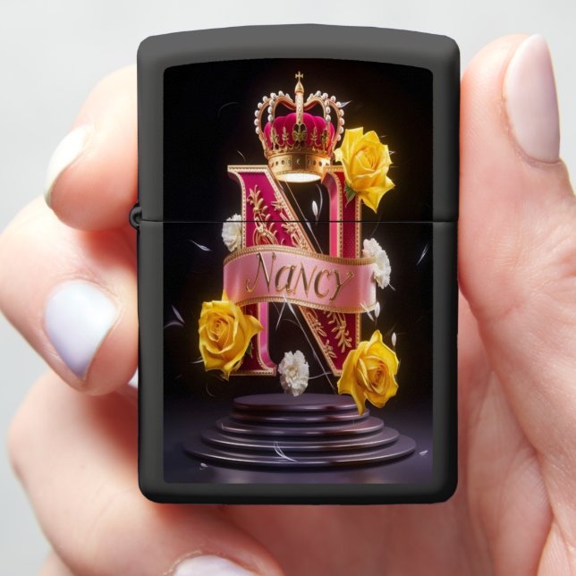 Royal N for Nancy Zippo Lighter (In Hand)