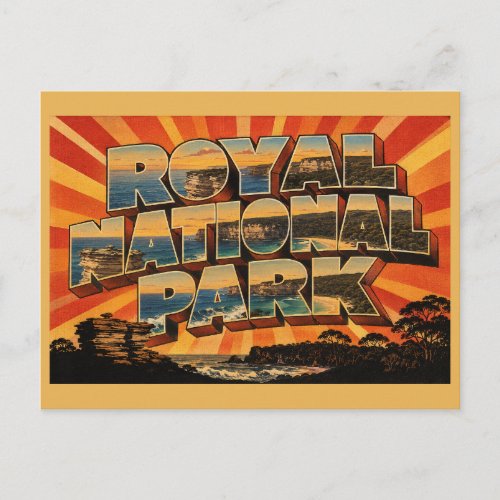 Royal National Park NSW Australia Vintage Travel Postcard