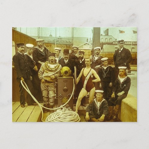 Royal Naval Exhibition 1891 Magic Lantern Slide Postcard