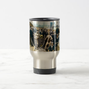 Royal Naval Exhibition 1891 Vintage Hardhat Diver Travel Mug