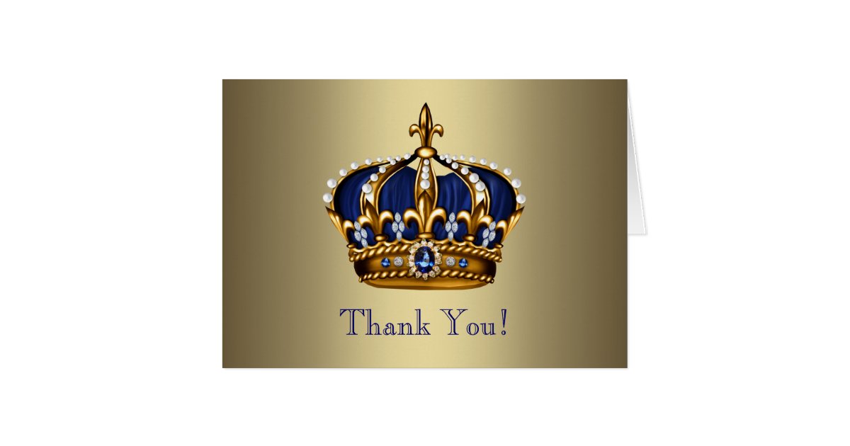 baby zazzle shower Gold Royal Blue Navy Prince Cards Zazzle.com Crown You Thank baby zazzle shower Gold Royal Blue Navy Prince Cards Zazzle.com Crown You Thank