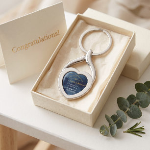 Royal Navy Gold Retirement Award Plaque Custom Key Keychain