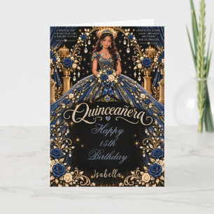 Royal Navy Quinceañera Celebration Card