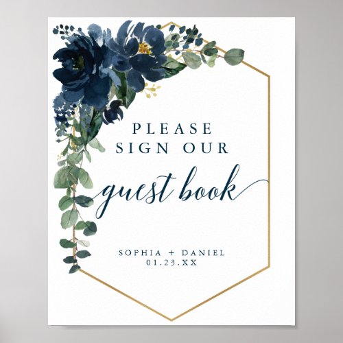 Royal Navy Wedding Sign Guest Book