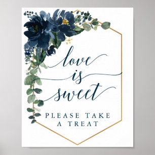 Royal Navy Wedding Sign Love Is Sweet