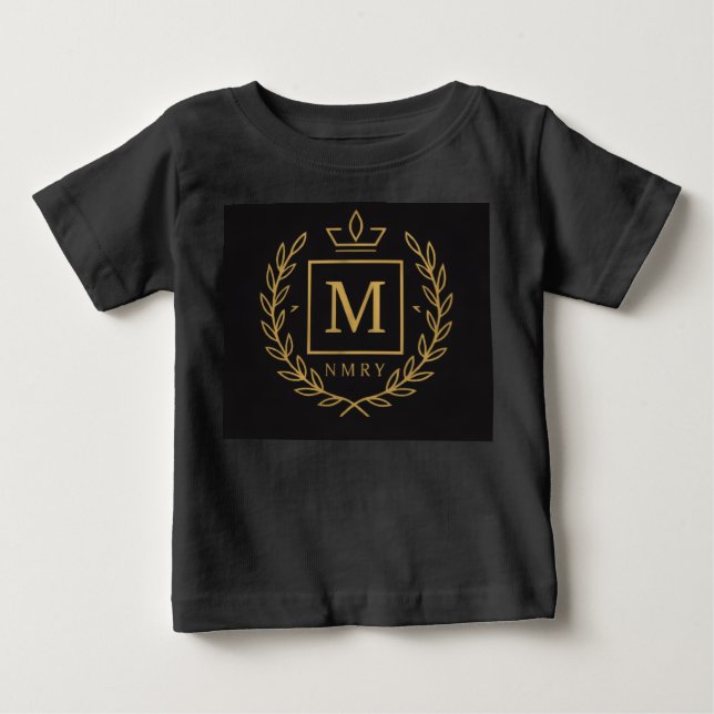 "Royal NMKY Emblem – Monogram M Crest Design" Baby T-Shirt (Front)