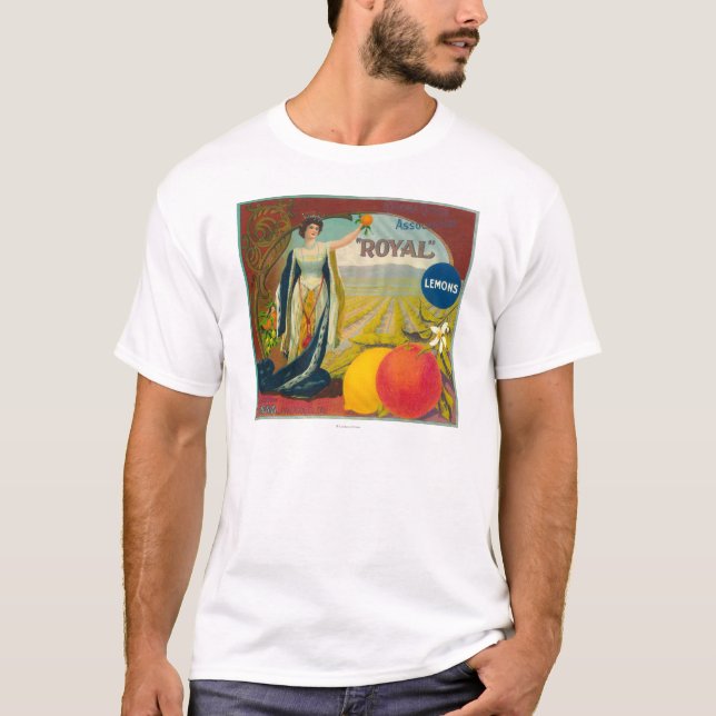 Royal Orange LabelCorona, CA T-Shirt (Front)