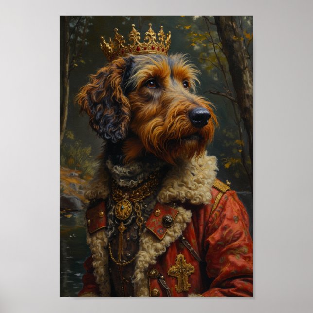 Royal Otterhound Portrait Poster (Front)