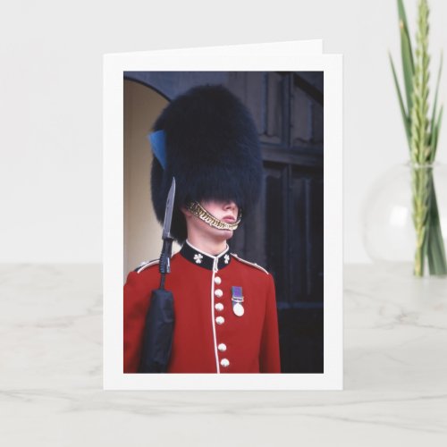 Royal palace Guard Folded Blank Greeting Card