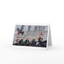 Royal Palace Guard Folded Blank Greeting Card