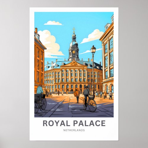 Royal Palace Netherlands Travel Print