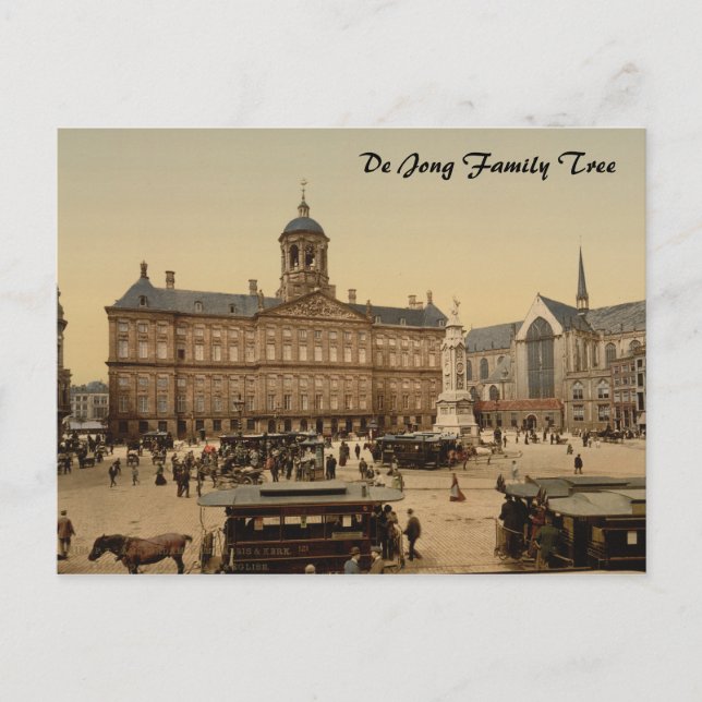 Royal Palace & New Church, Amsterdam, Netherland Postcard (Front)