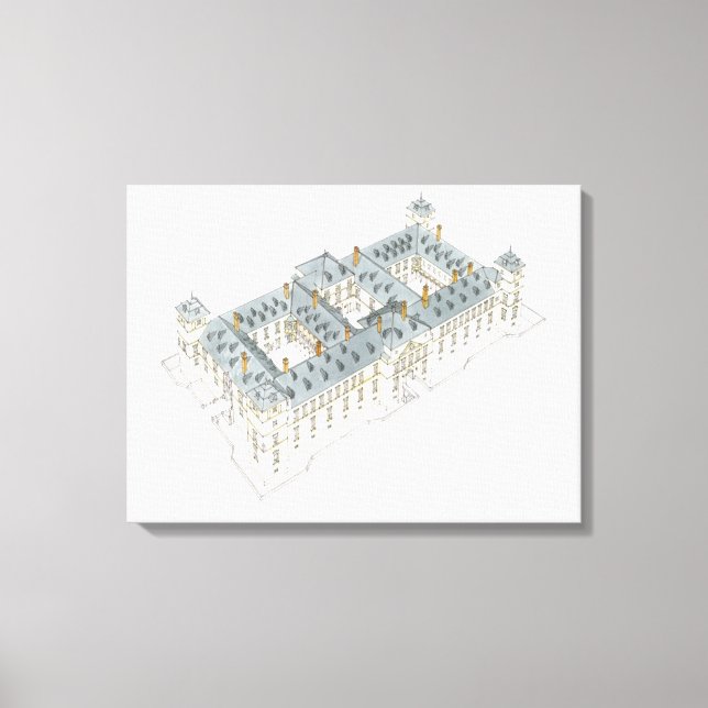 Royal Palace of El Pardo. Madrid Spain Canvas Print (Front)