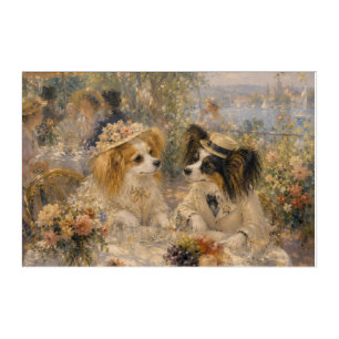 Royal Papillon Garden Fantasy Oil Painting Acrylic Print