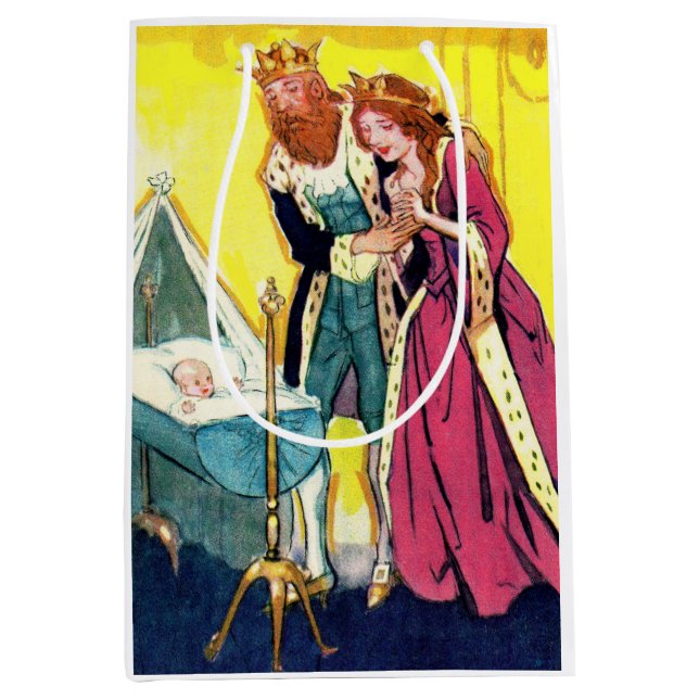 royal parents and royal baby medium gift bag (Front)