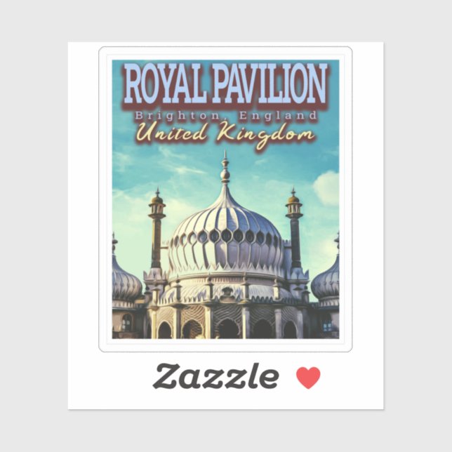 ROYAL PAVILION - BRIGHTON ENGLAND - UNITED KINGDOM STICKER (Sheet)