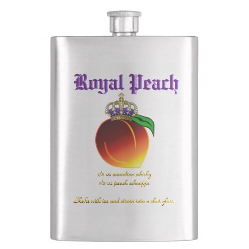 Royal Peach Drink Recipe Hip Flask