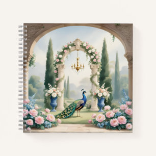Royal Peacock Garden"Personalized SSpiral Notebook