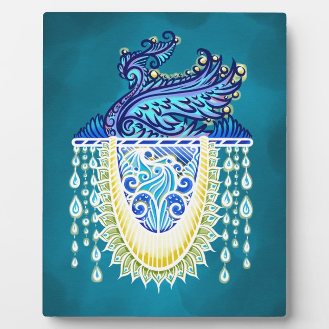 Royal Peacock Radiance Plaque (Front)