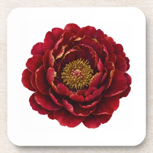 Royal Persian Gold Filigree | Luxury Botanical Beverage Coaster