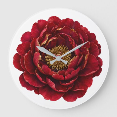 Royal Persian Gold Filigree | Luxury Botanical  Large Clock