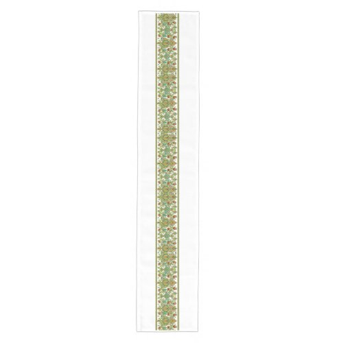 Royal Persian Gold Filigree | Luxury Botanical  Medium Table Runner