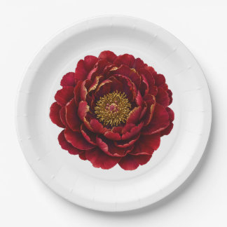 Royal Persian Gold Filigree | Luxury Botanical Paper Plates