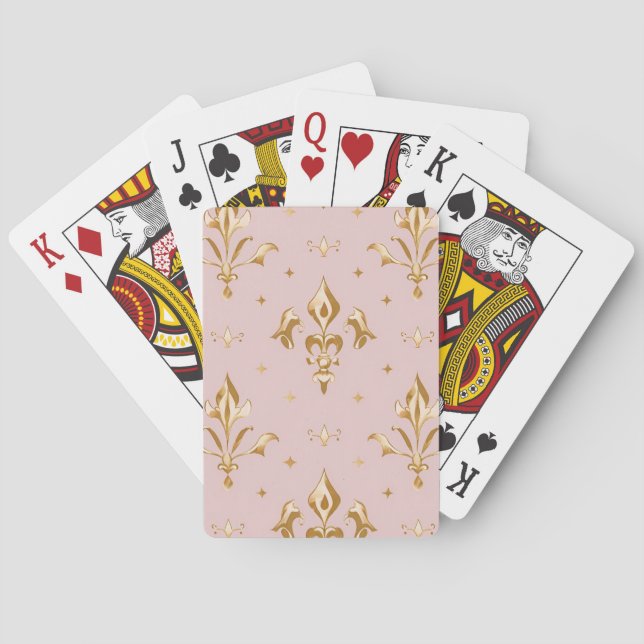 Royal Pink Playing Cards (Back)