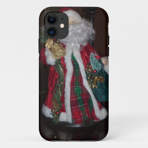 Royal Plaid Hohoho Santa Merry Christmas  iPhone 11 Case