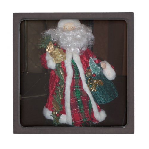 Royal Plaid Hohoho Santa Merry Christmas  Gift Box