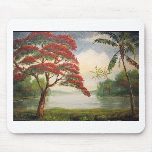 Royal Poinciana  Flamboyant Tree Mouse Pad