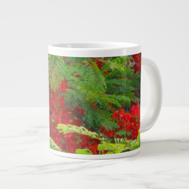 Royal Poinciana Large Coffee Mug (Front Right)