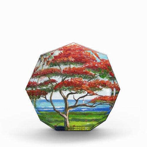 Royal Poinciana Tree Mazz Acrylic Award