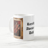 Royal Portrait Custom Personalized Photo Ornate Coffee Mug (Front Left)