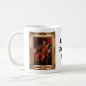 Royal Portrait Custom Personalized Photo Ornate Coffee Mug (Left)