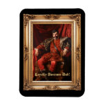 Royal Portrait Custom Personalized Photo Ornate Magnet