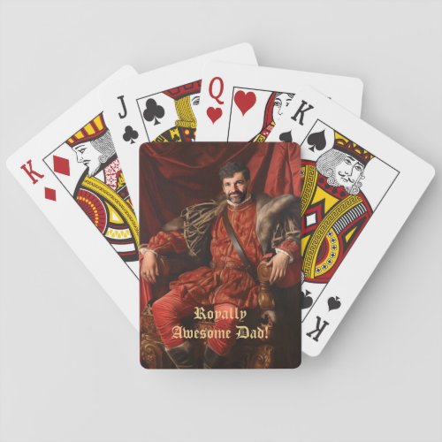 Royal Portrait Custom Personalized Photo Ornate Playing Cards