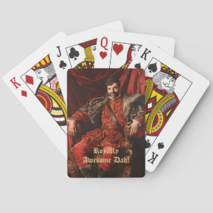 Royal Portrait Custom Personalized Photo Ornate Poker Cards