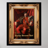 Royal Portrait Custom Personalized Photo Ornate Poster (Front)