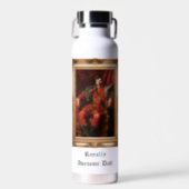 Royal Portrait Custom Personalized Photo Ornate Water Bottle (Front)